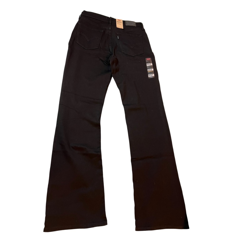 Levi's Classic Bootcut Jeans Women's 8 W29 L32 Black Hypersoft Stretch NWT - Picture 8 of 10